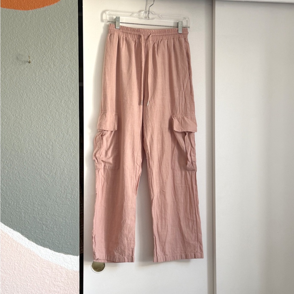 Women's Pink Cargo Pants